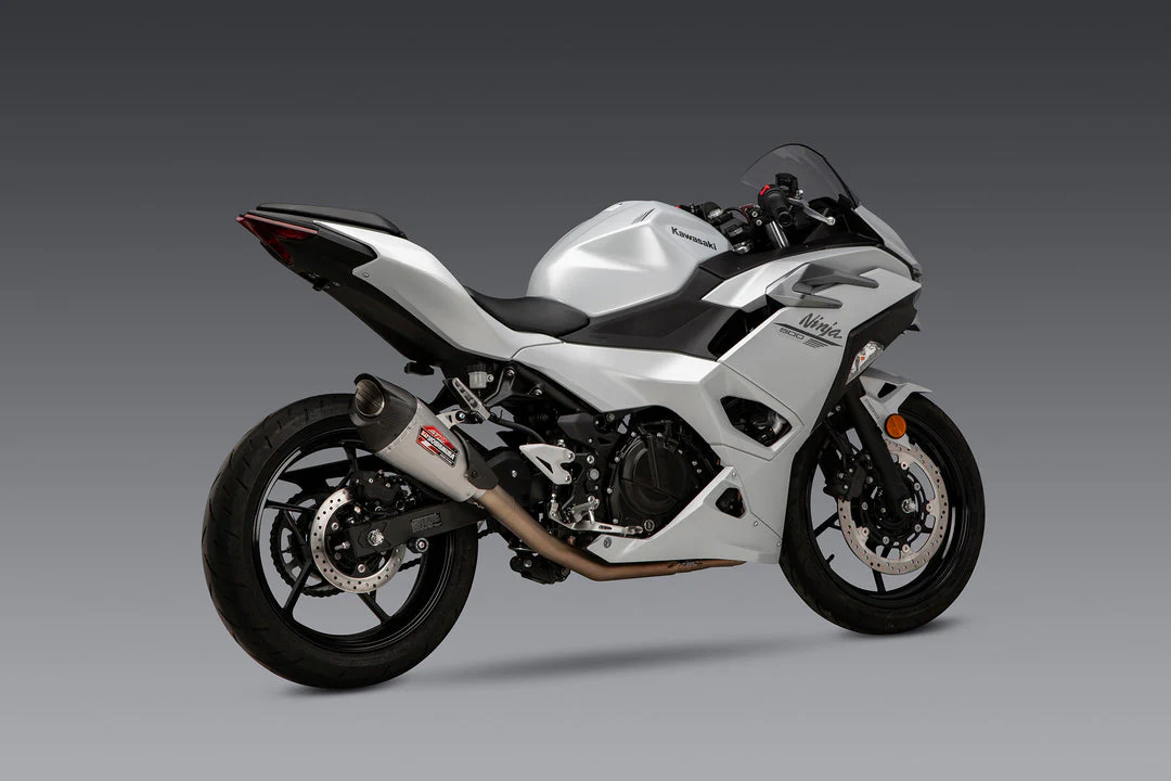 YOSHIMURA NINJA 500 2023-2025/ Z500 / NINJA 400 2024 Race AT2 Stainless Full Exhaust, w/ Stainless Muffler - Image 3