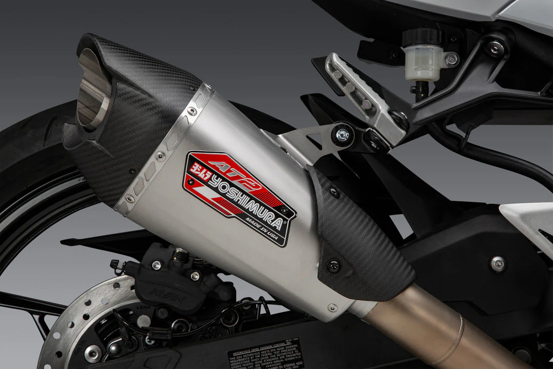 YOSHIMURA NINJA 500 2023-2025/ Z500 / NINJA 400 2024 Race AT2 Stainless Full Exhaust, w/ Stainless Muffler - Image 5