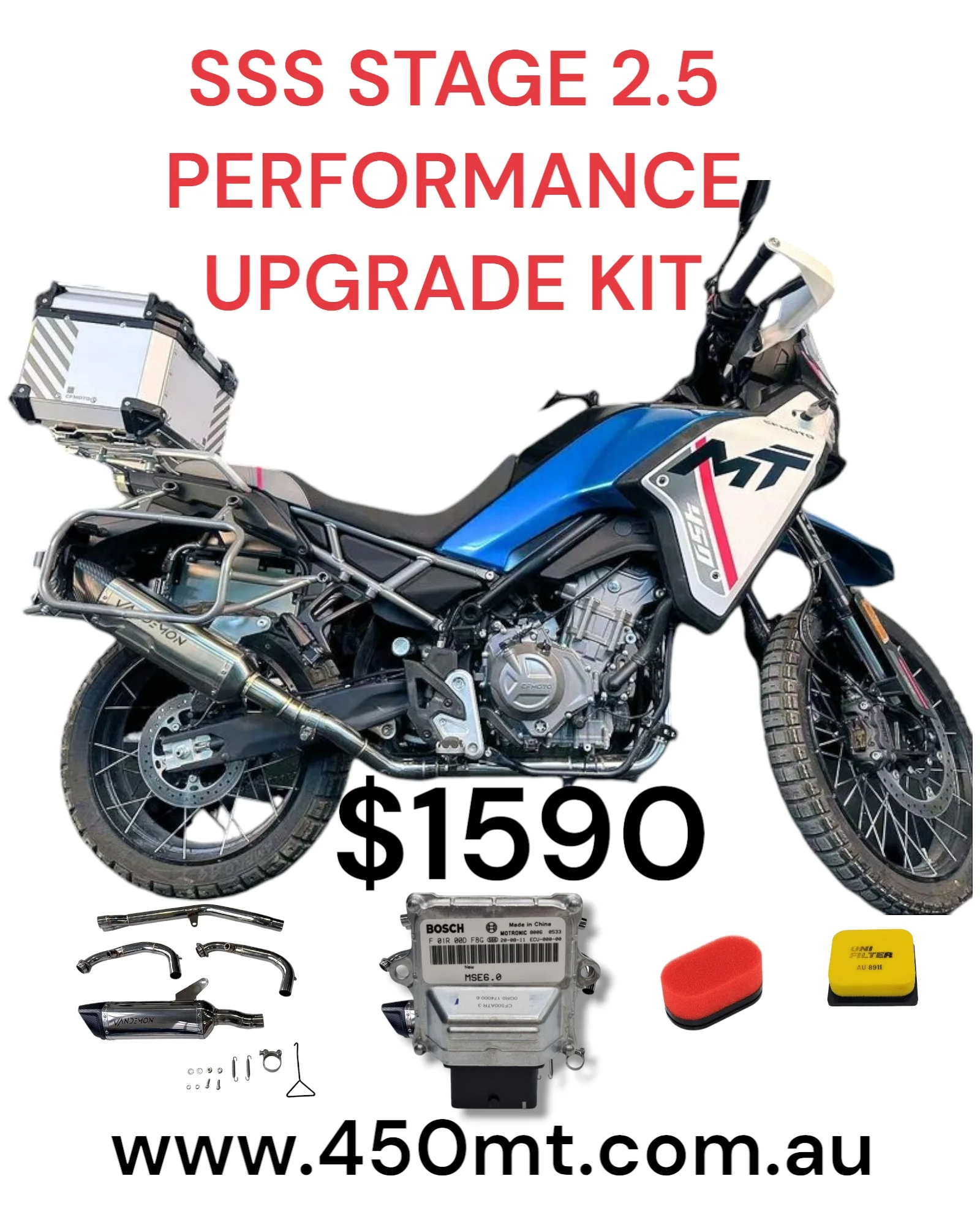 SSS STAGE 2.5 CFMOTO 450MT UPGRADE KIT - Image 4